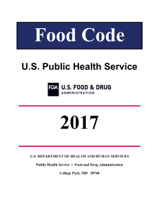 FDA Food Code 2017 Ch 4 Equipment, Utensils, and Linen