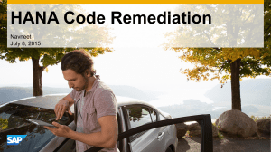 HANA Code Remediation v1