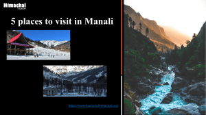 5 places to visit in Manali