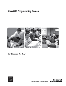 Micro 800 Programming Basics