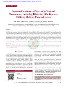Multiple Fluorochromes in blistring Diseases