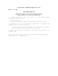 GN 5-1998 - Amendments to Ground water act Mauritius