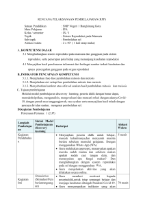 RPP IPA Kelas IX: Sistem Reproduksi - Pembelahan Sel