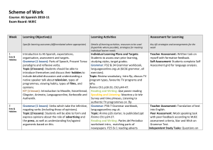 AS Scheme of Work WJEC 2