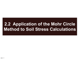 2.2 Application of the Mohr Circle Method to Soil Stress Calculations