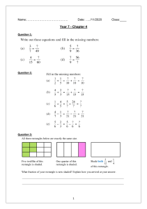 Adding fractions - CW2
