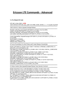 LTE commands