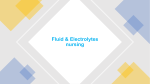 Fluid & Electrolytes presentation