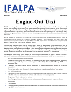 IFALPA - Engine-Out Taxi