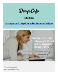 DumpsCafe Salesforce-Development-Lifecycle-and-Deployment-Designer Free Demo
