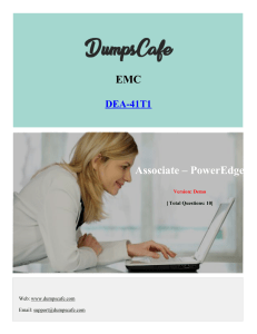 DumpsCafe EMC-DEA-41T1 Free Demo