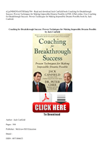 Audiobooks_$ Coaching for Breakthrough Success Proven Techniques for Making Impossible Dreams Possible 'Read_online'