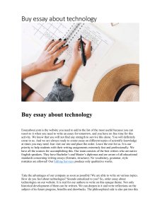 Buy essay about technology