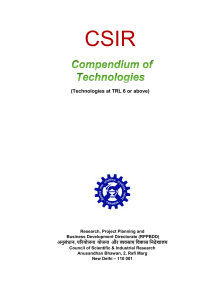 CSIR Technologies-Summary (1)