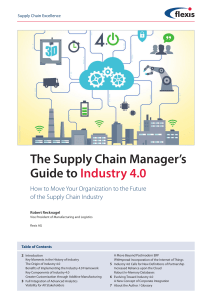 The Supply Chain Manager’s Guide to Industry 4.0