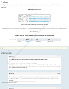 Final Exam