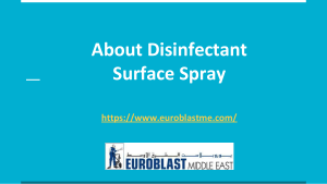 About Disinfectant Surface Spray