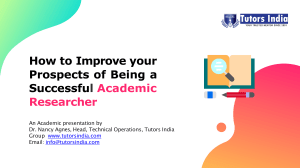 Practical Tips to be a Successful Academic Writers PPT