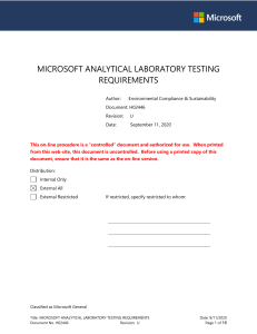 H02446 Lab Approval Process and Testing Requirements RevU