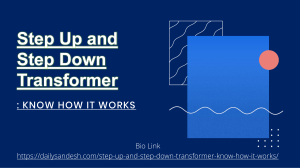 Difference Step Down and Step Up Transformer Working
