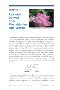 Chapter 1: Alkaloids Derived from Phenylalanine and Tyrosine
