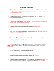 Pharmacology Final Review