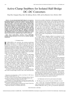 An active-clamp snubber for isolated half-bridge DC-DC converters