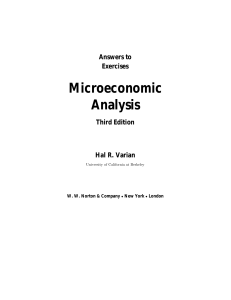 Hal R. Varian - Solution Manual to Microeconomic Analysis, 3rd Edition-W W Norton & Co Inc (1992)
