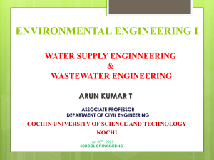 Introduction to Environmental Engineering- I-2021