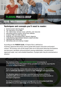 IE4240 4-1 Planning Process Group Notes