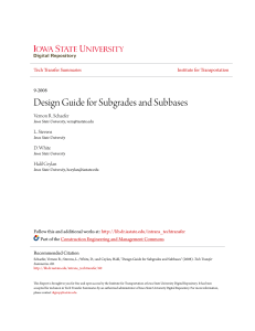 Design Guide for Subgrades and Subbases
