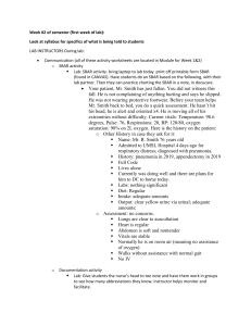 Week 2 instructions for faculty