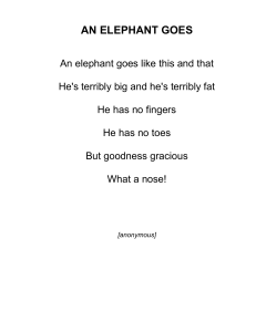 AN ELEPHANT GOES