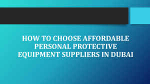 How to Choose Affordable Personal Protective Equipment Suppliers in Dubai
