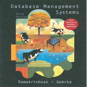 Raghu Ramakrishnan, Johannes Gehrke Database Management Systems (1)