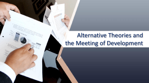 Ch3 Alternative Theories and the Meeting of Development