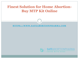 Finest Solution for Home Abortion- Buy MTP Kit