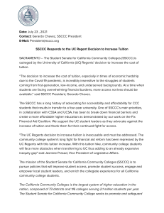 UC Regent Statement