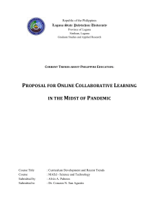 PROPOSAL FOR ONLINE COLLABORATIVE LEARNING-Pabores