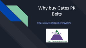 Why buy Gates PK Belts
