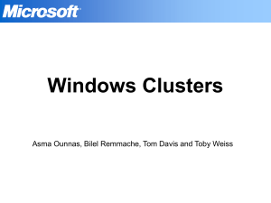 Windows Clusters