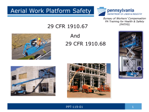 Aerial Work Platform Safety