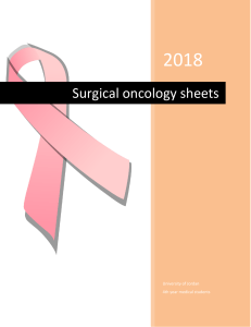 Surgical oncology