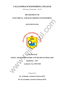 EE8551-Microprocessors and Microcontrollers