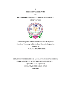 Maintenance and Operation of An Electric