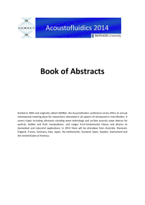 Acoustofluidics 2014 Materials (1)