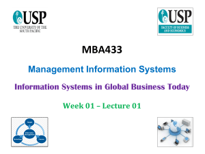 Lecture 01 - Information Systems in Global Business Today (1)