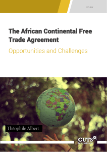 AfCFTA Opportunities and challenges CUTS International Study 2019