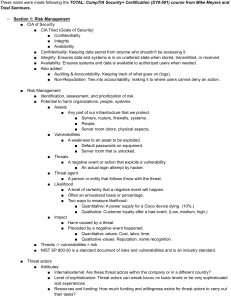 CompTIA Security+ Notes