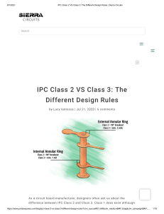 IPC Class 2 VS Class 3  The Different Design Rules   Sierra Circuits